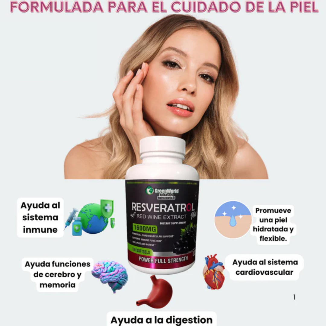 ÚLTIMO DÍA DE PROMOCIÓN - Resveratrol Lanzamiento Compra 1 llévate 2