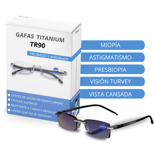 Gafas Titanium TR90 con protección UV400 - LA SEGUNDA UNIDAD A MITAD DE PRECIO